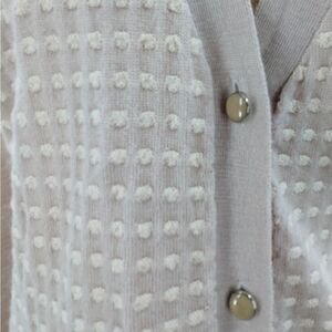 Lela Rose silk & cashmere v-neck cardigan XL